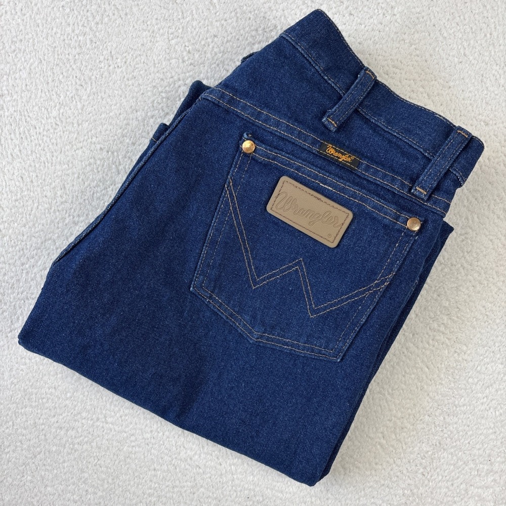 WRANGLER 'Cowboy Cut Original Fit' Jeans 31/32 Indigo Blue 13MWZ Straight Leg